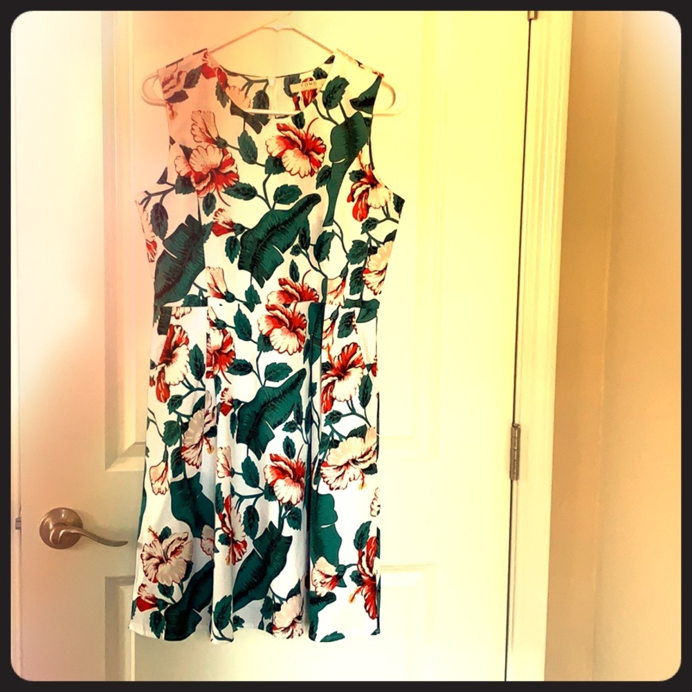 FOND floral print dress size L